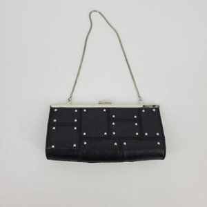 Steve Madden Black Studded Clutch Wristlet Purse